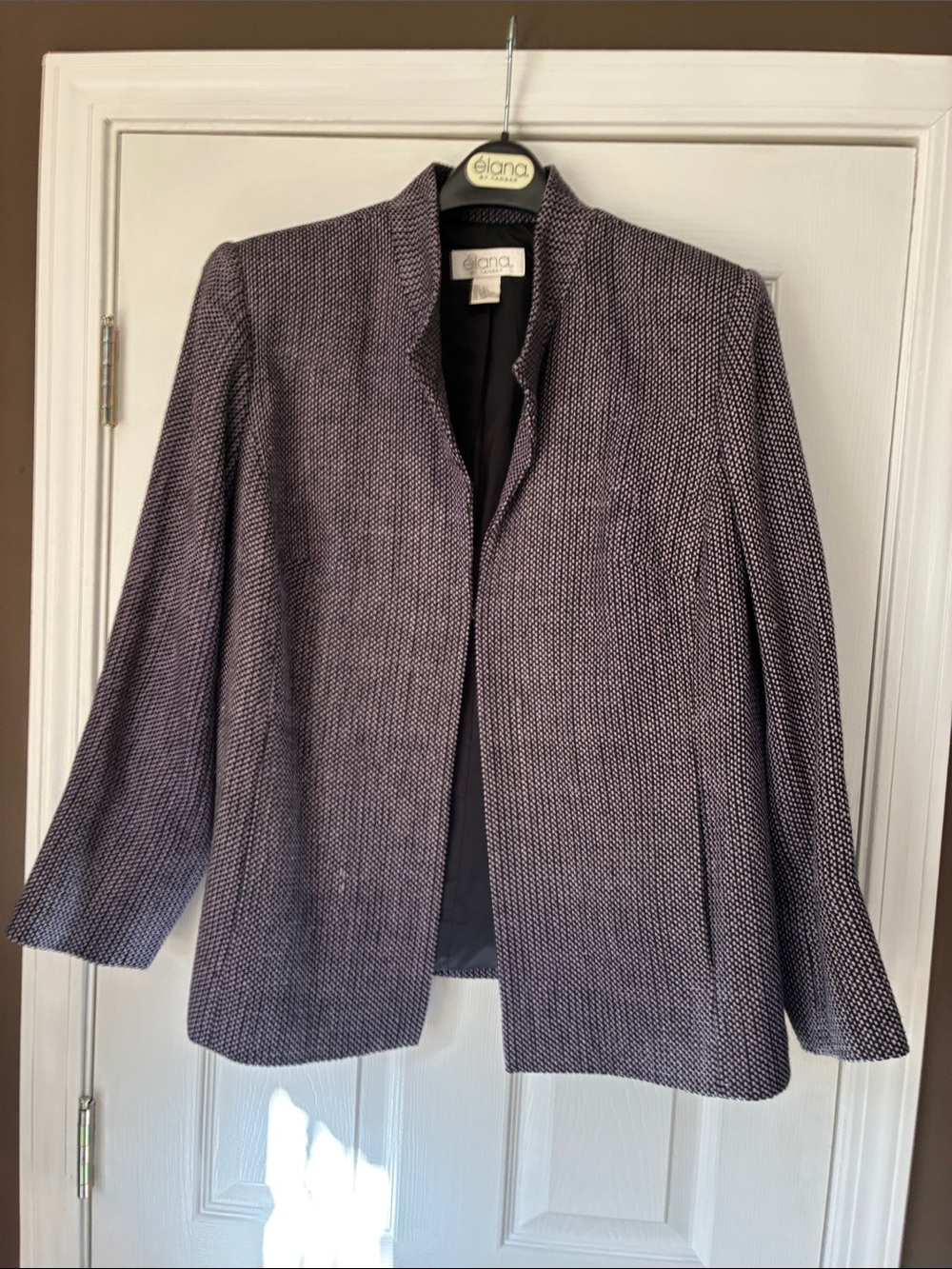 Elena Lavender Textured Open-Front Blazer 2X/3X